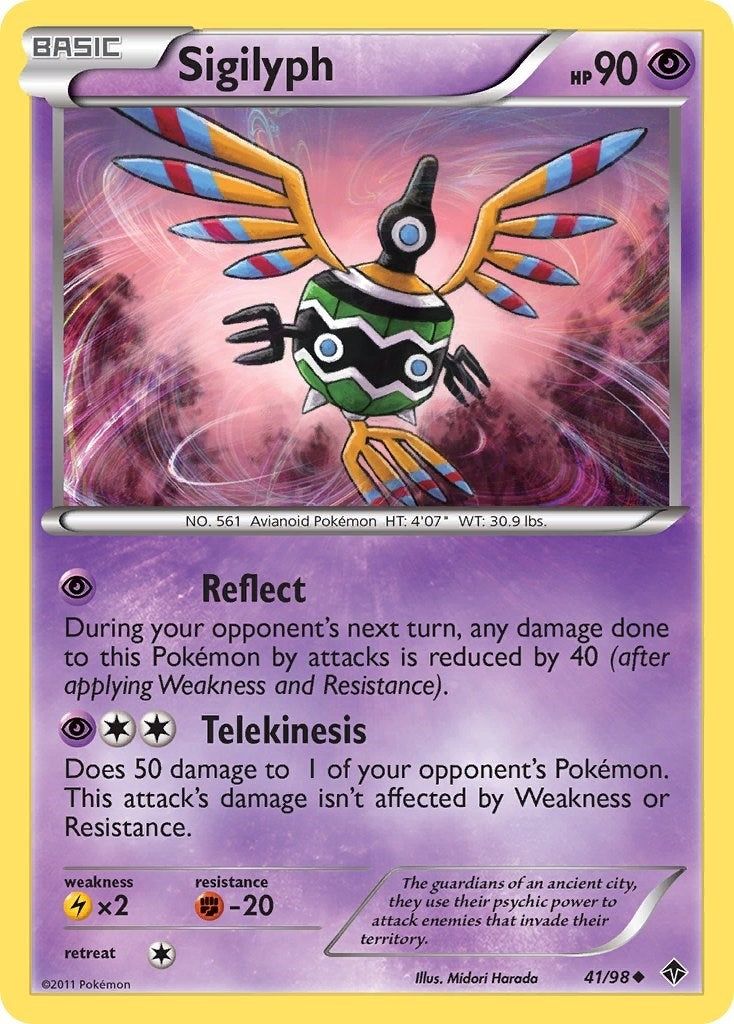 Image for Sigilyph (41) (41/98) (Emerging Powers) (EPO) - Pokemon
