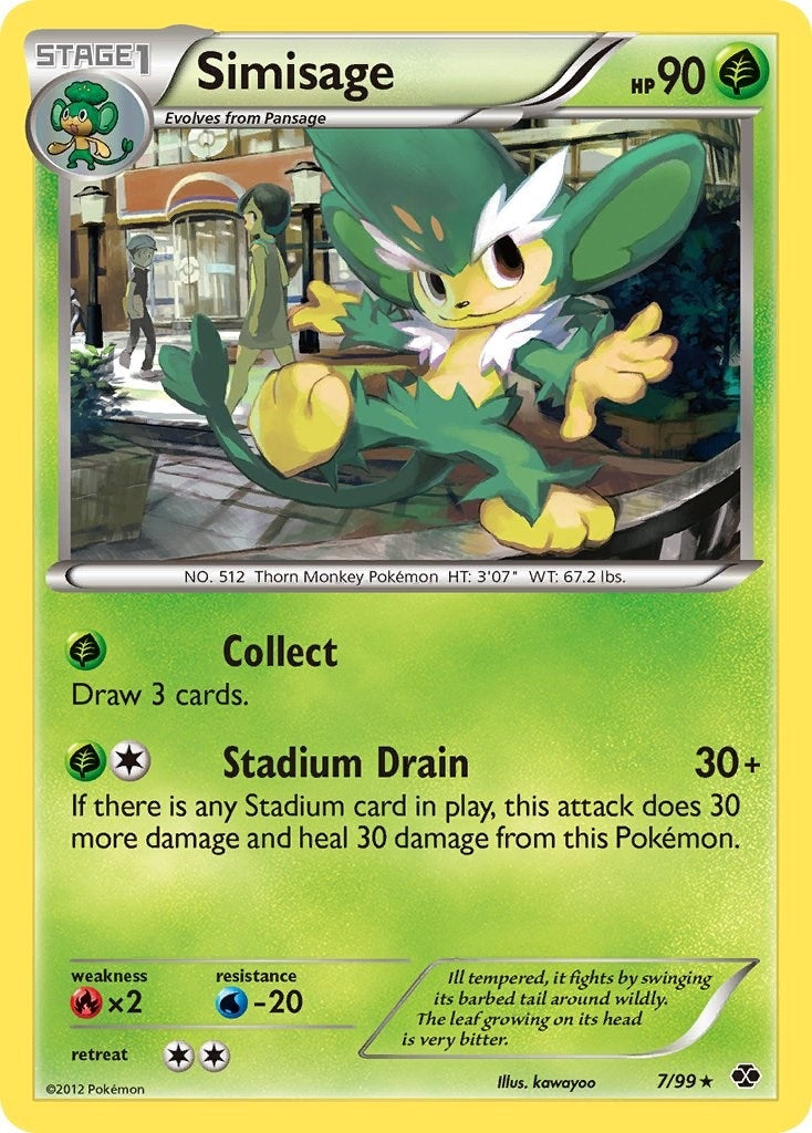 Image for Simisage (7/99) (Next Destinies) (NXD) - Pokemon