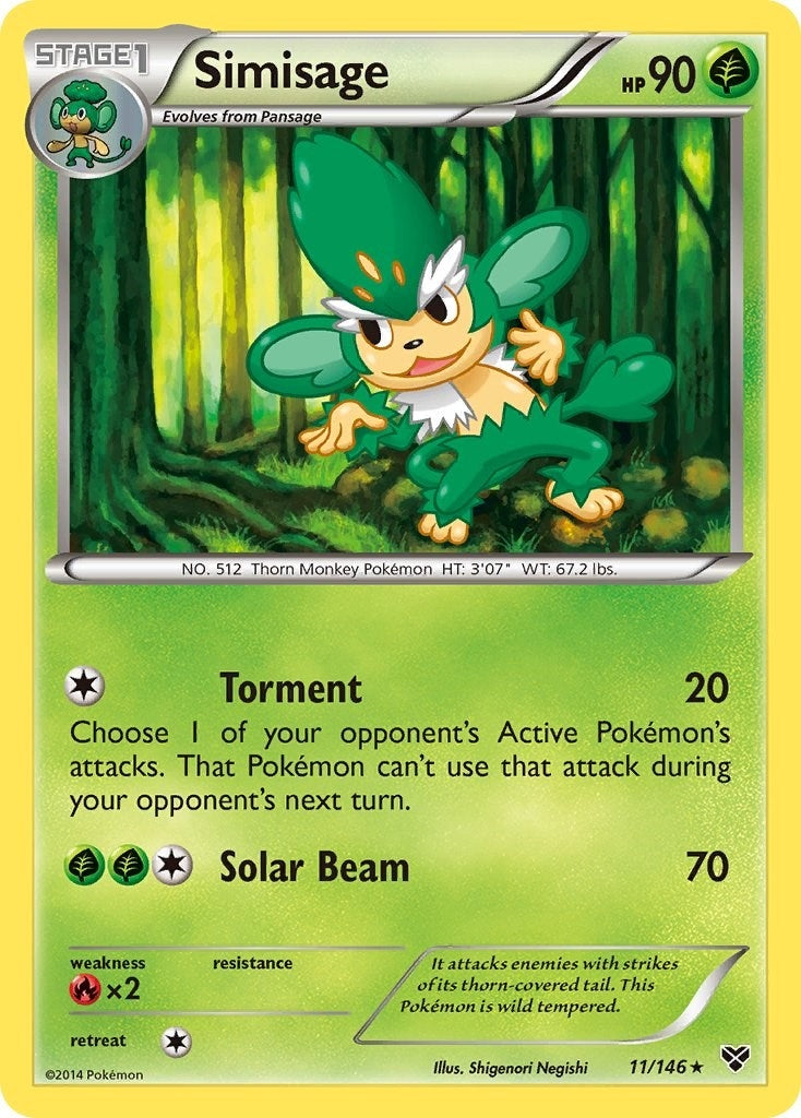 Image for Simisage (11/146) (XY Base Set) (XY) - Pokemon