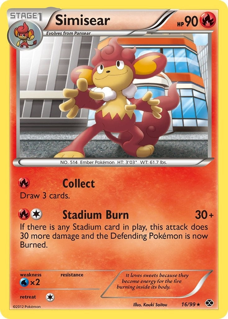 Image for Simisear (16/99) (Next Destinies) (NXD) - Pokemon