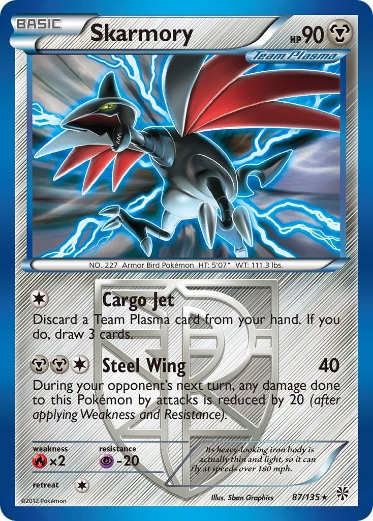 Image for Skarmory (Team Plasma) (87/135) (Plasma Storm) (PLS) - Pokemon