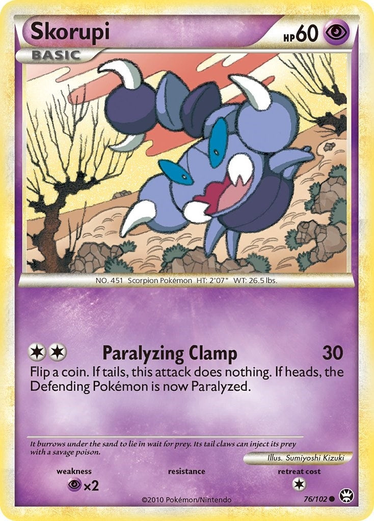 Image for Skorupi (76/102) (Triumphant) (TM) - Pokemon