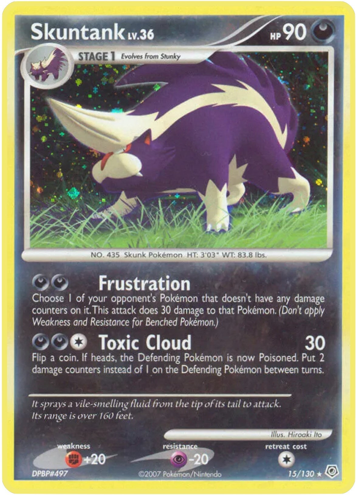 Image for Skuntank (15/130) (Diamond and Pearl) (DP) - Pokemon
