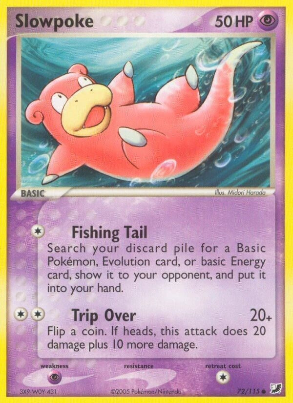 Image for Slowpoke (72/115) (EX Unseen Forces) (UF) - Pokemon