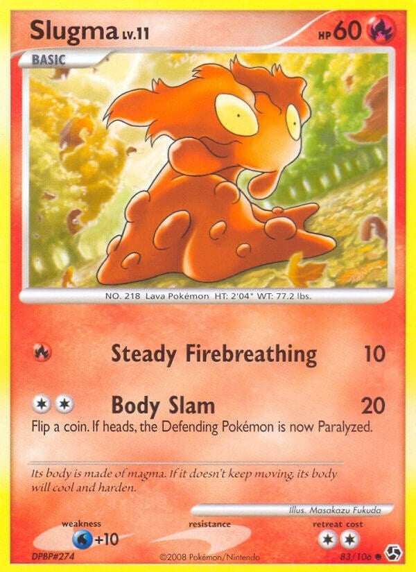 Image for Slugma (83/106) (Great Encounters) (GE) - Pokemon