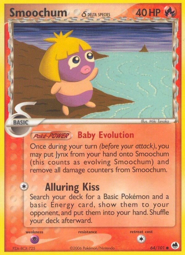 Image for Smoochum (Delta Species) (64/101) (EX Dragon Frontiers) (DF) - Pokemon