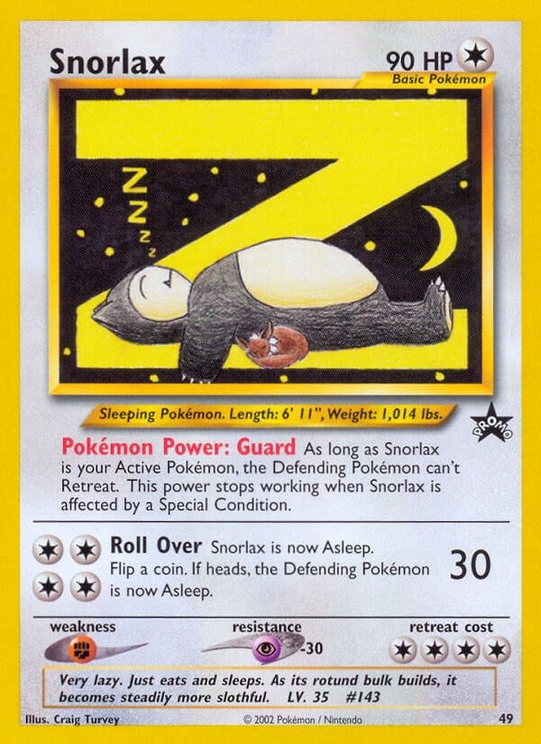 Image for Snorlax (49/53) (WoTC Promo) (PR) - Pokemon