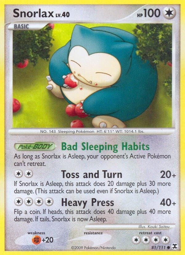 Image for Snorlax (81) (81/111) (Rising Rivals) (RR) - Pokemon