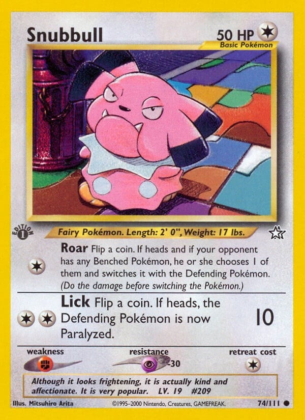 Image for Snubbull (074/111) (Neo Genesis) (N1) - Pokemon