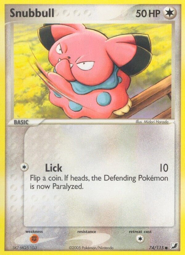 Image for Snubbull (74/115) (EX Unseen Forces) (UF) - Pokemon