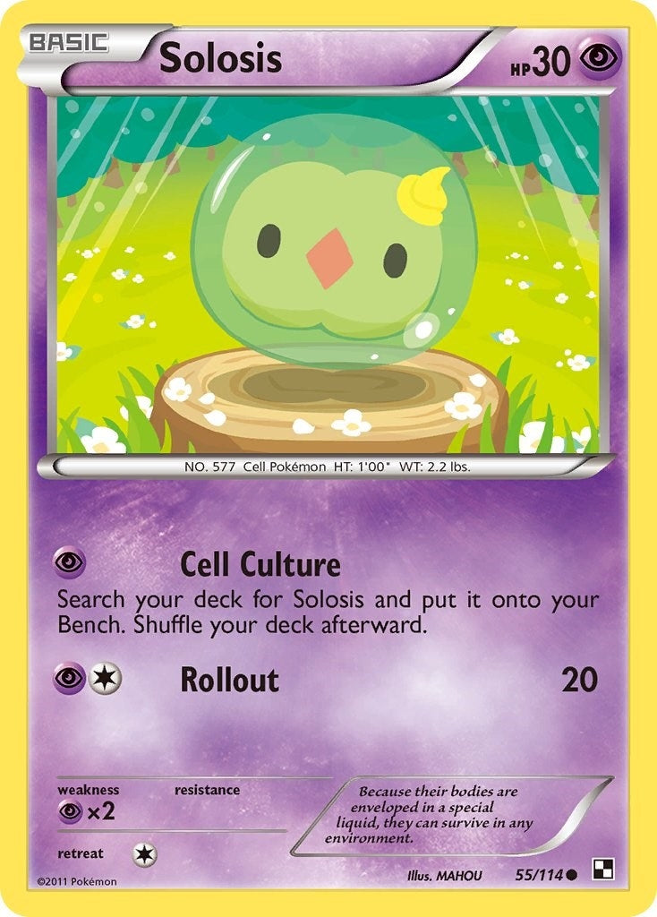 Image for Solosis (55/114) (Black and White) (BLW) - Pokemon