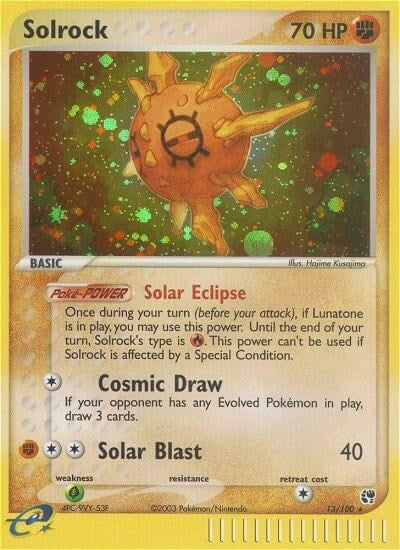 Image for Solrock (13/100) (EX Sandstorm) (SS) - Pokemon