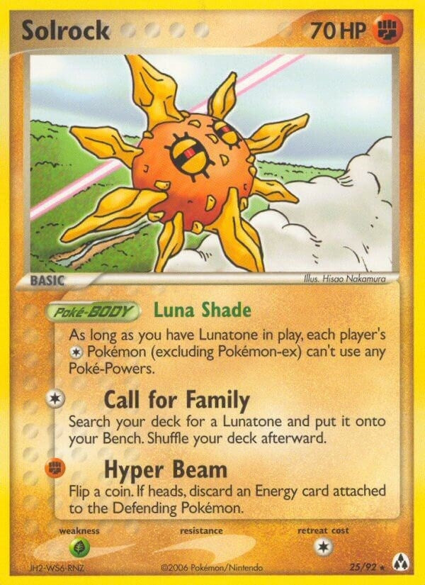 Image for Solrock (25/92) (EX Legend Maker) (LM) - Pokemon