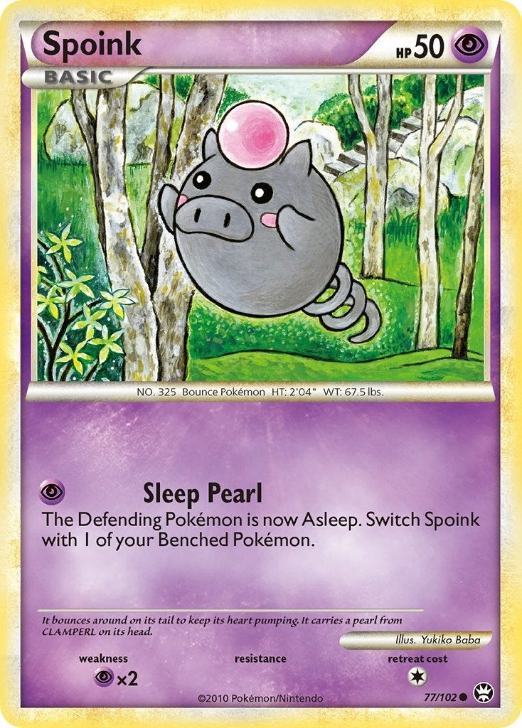 Image for Spoink (77/102) (Triumphant) (TM) - Pokemon