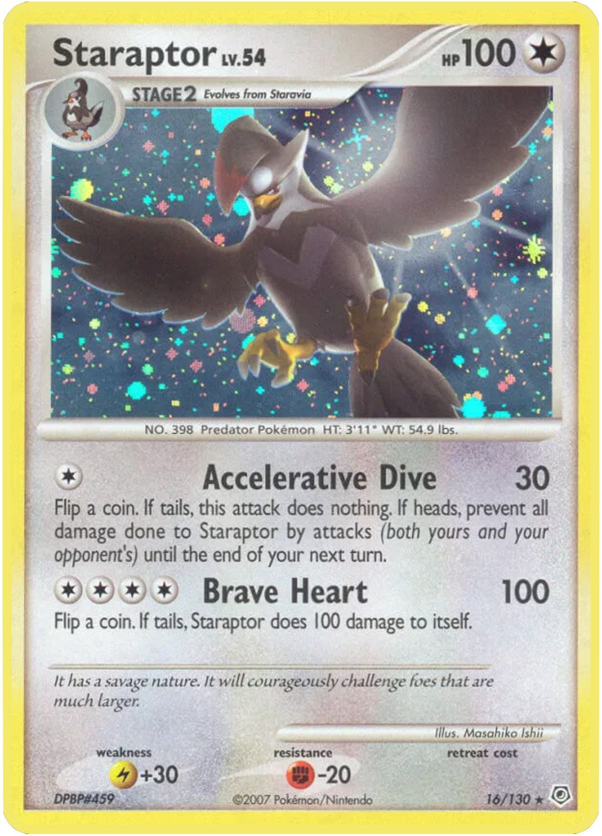 Image for Staraptor (16/130) (Diamond and Pearl) (DP) - Pokemon