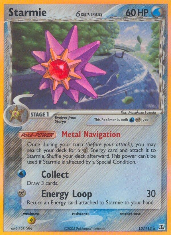Image for Starmie - 015/113 (Delta Species) (15/113) (EX Delta Species) (DS) - Pokemon