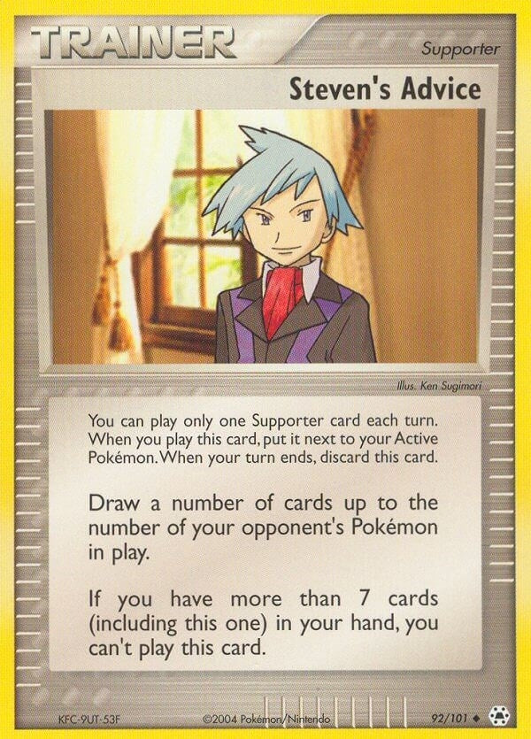 Image for Steven's Advice (92/101) (EX Hidden Legends) (HL) - Pokemon