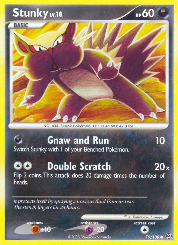 Image for Stunky (76/100) (Stormfront) (SF) - Pokemon
