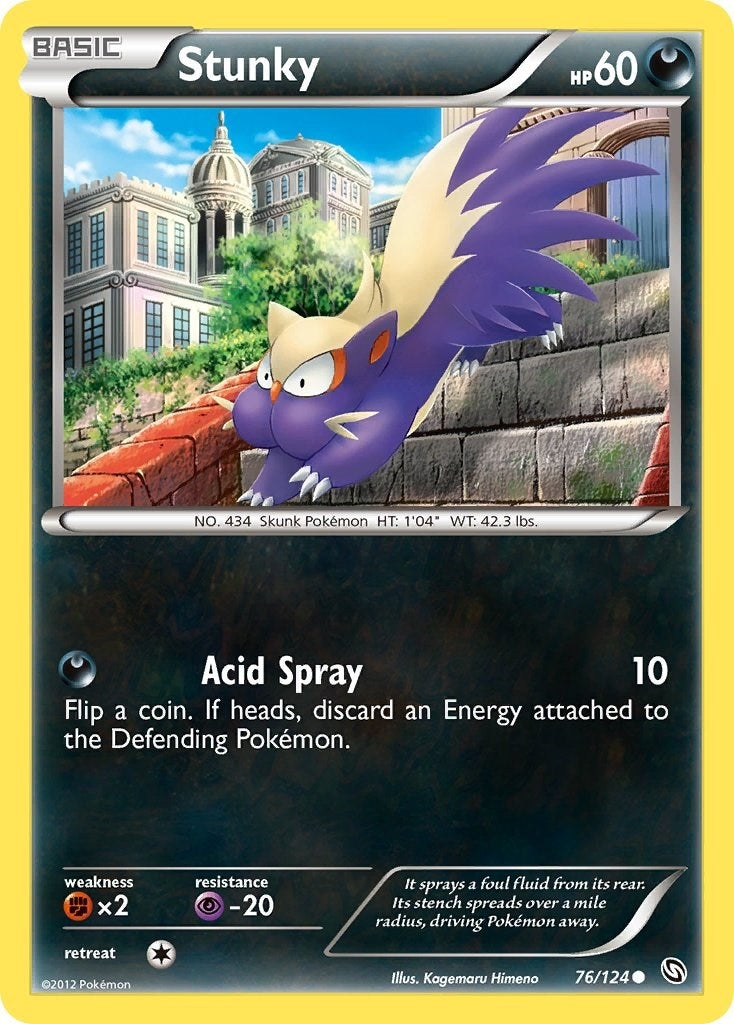 Image for Stunky (76/124) (Dragons Exalted) (DRX) - Pokemon