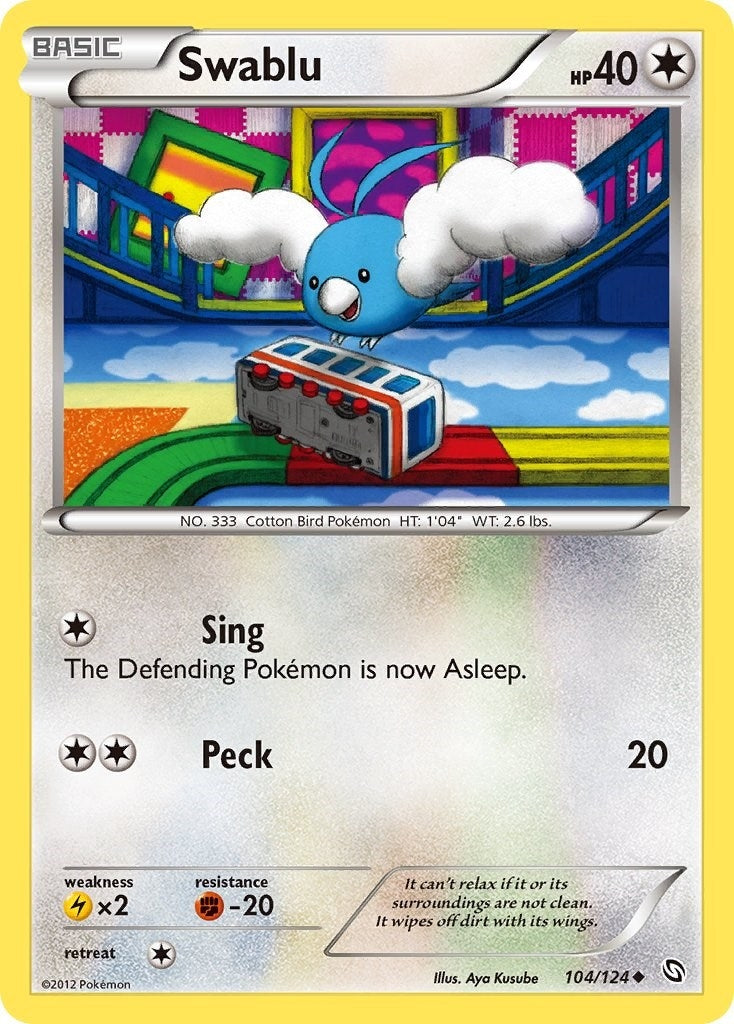 Image for Swablu (104) (104/124) (Dragons Exalted) (DRX) - Pokemon