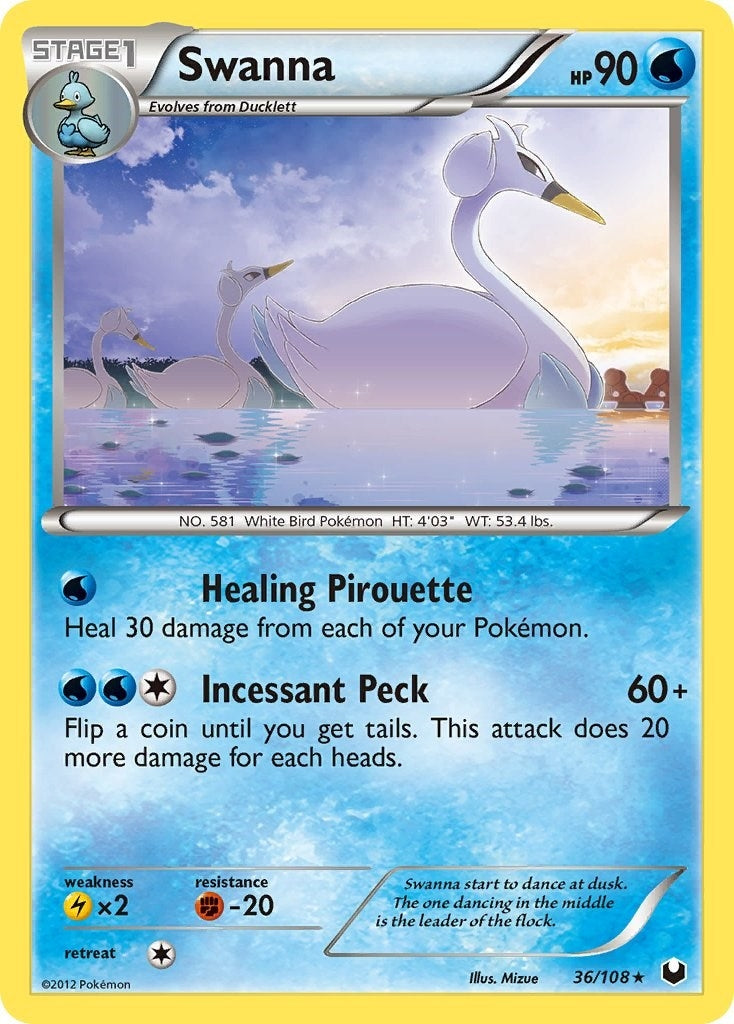 Image for Swanna (36/108) (Dark Explorers) (DEX) - Pokemon