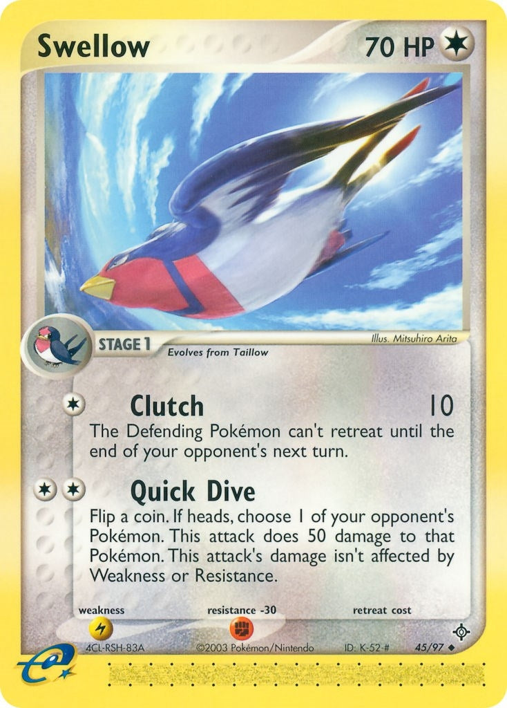 Image for Swellow (45/97) (EX Dragon) (DR) - Pokemon