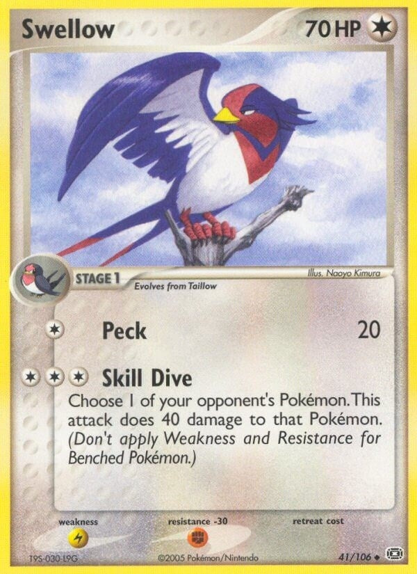 Image for Swellow (41/106) (EX Emerald) (EM) - Pokemon