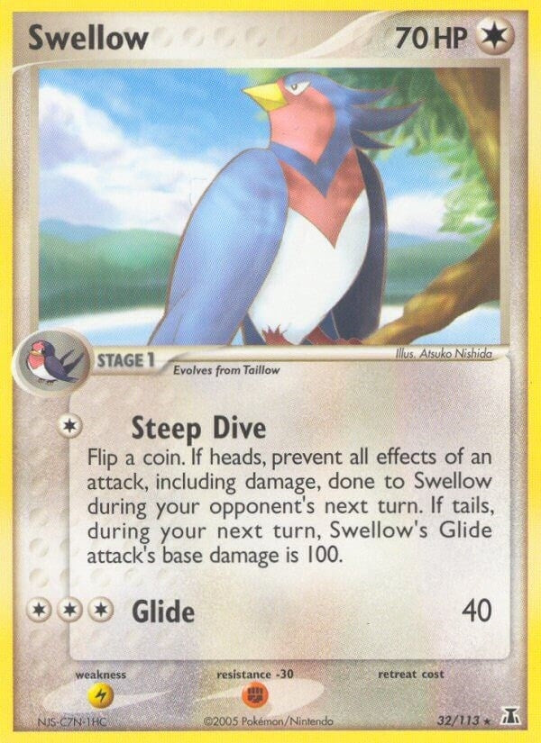 Image for Swellow (32/113) (EX Delta Species) (DS) - Pokemon