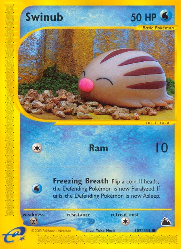 Image for Swinub (107) (107/144) (Skyridge) (SK) - Pokemon