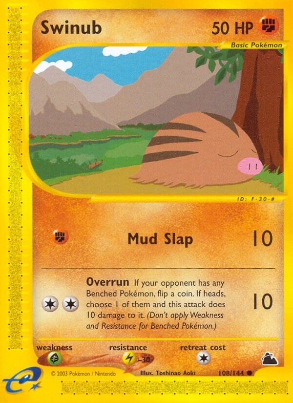 Image for Swinub (108) (108/144) (Skyridge) (SK) - Pokemon