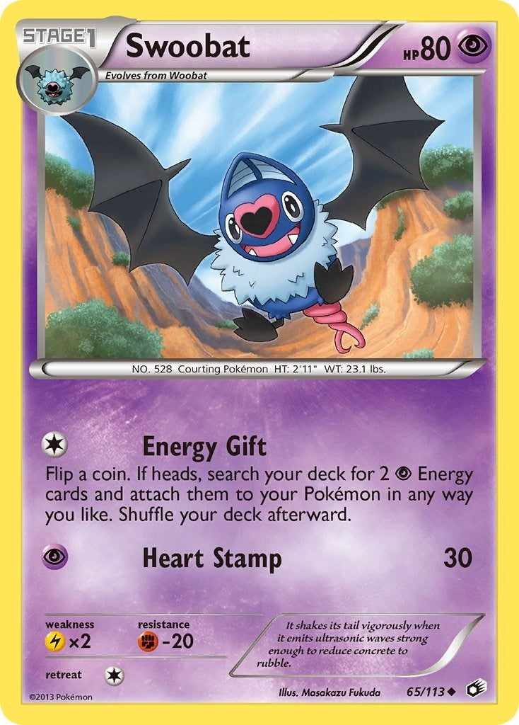 Image for Swoobat (65/113) (Legendary Treasures) (LTR) - Pokemon