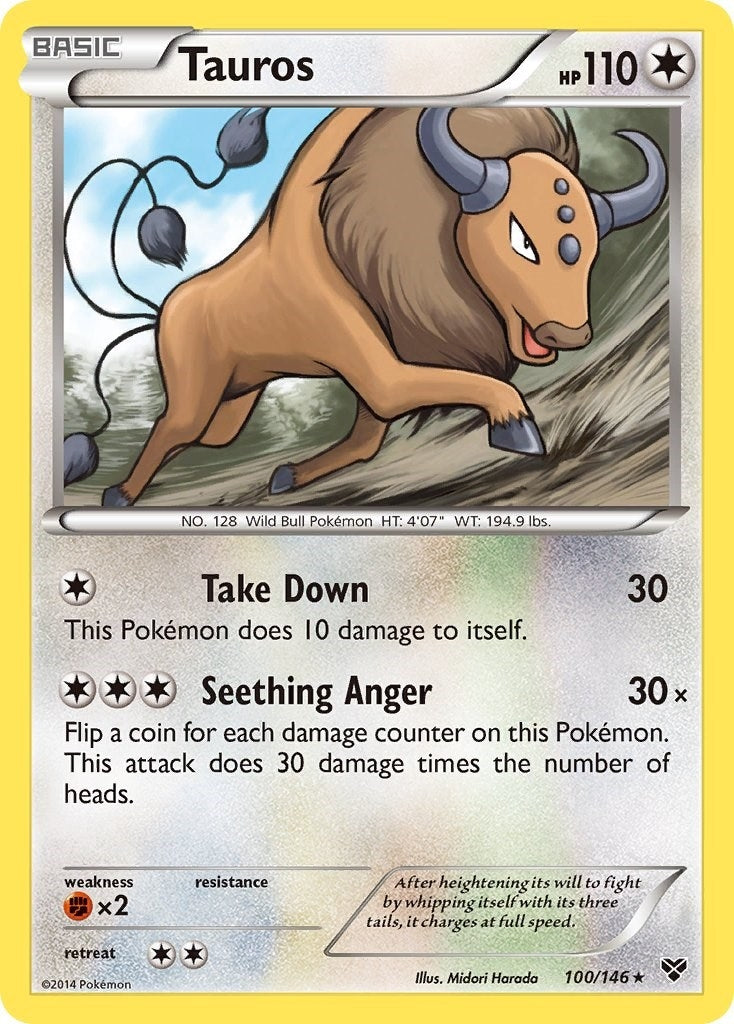 Image for Tauros (100/146) (XY Base Set) (XY) - Pokemon