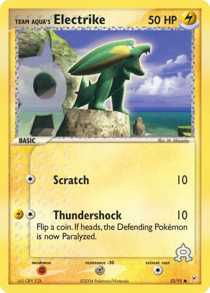 Image for Team Aqua's Electrike (52/95) (EX Team Magma vs Team Aqua) (MA) - Pokemon