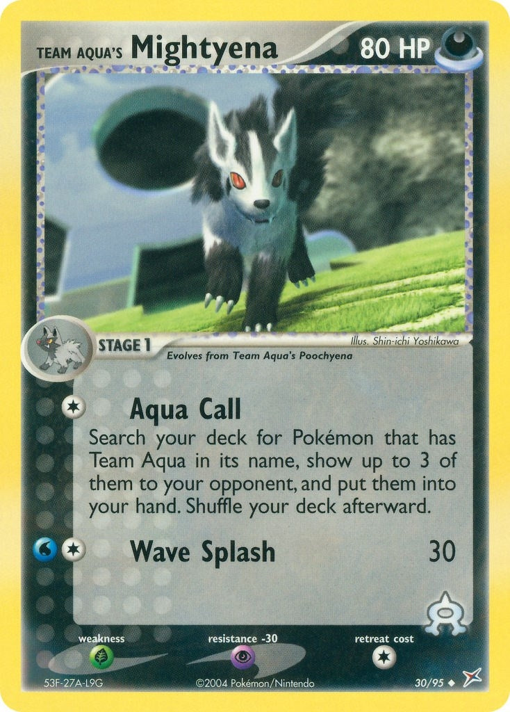 Image for Team Aqua's Mightyena (30/95) (EX Team Magma vs Team Aqua) (MA) - Pokemon