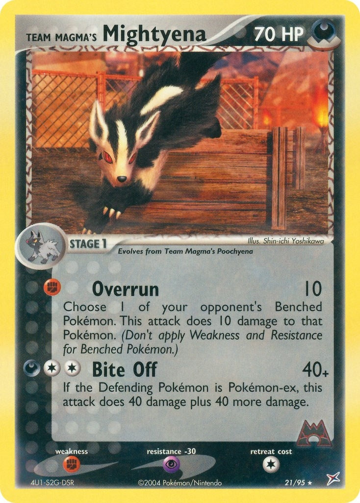 Image for Team Magma's Mightyena (21/95) (EX Team Magma vs Team Aqua) (MA) - Pokemon