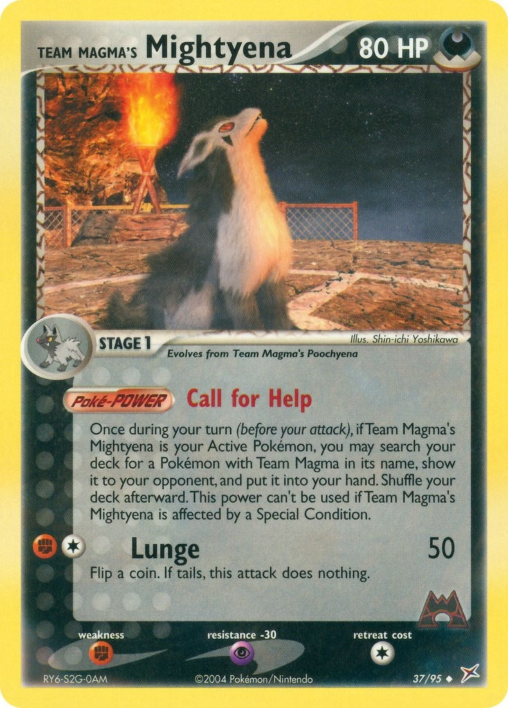 Image for Team Magma's Mightyena (37/95) (EX Team Magma vs Team Aqua) (MA) - Pokemon