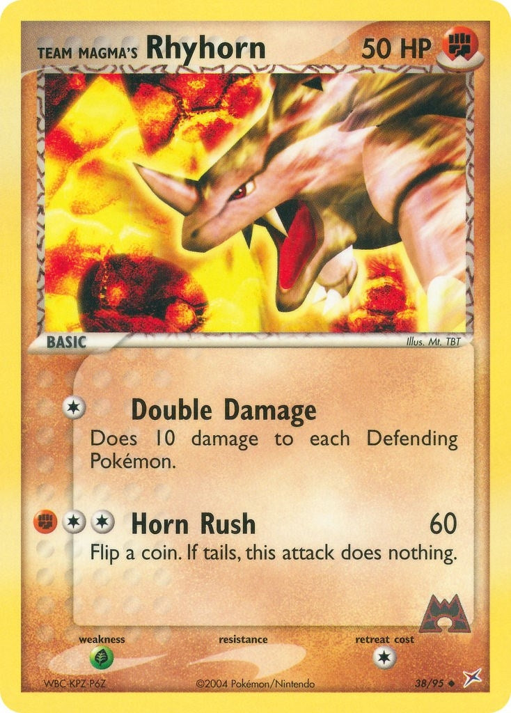 Image for Team Magma's Rhyhorn (38/95) (EX Team Magma vs Team Aqua) (MA) - Pokemon