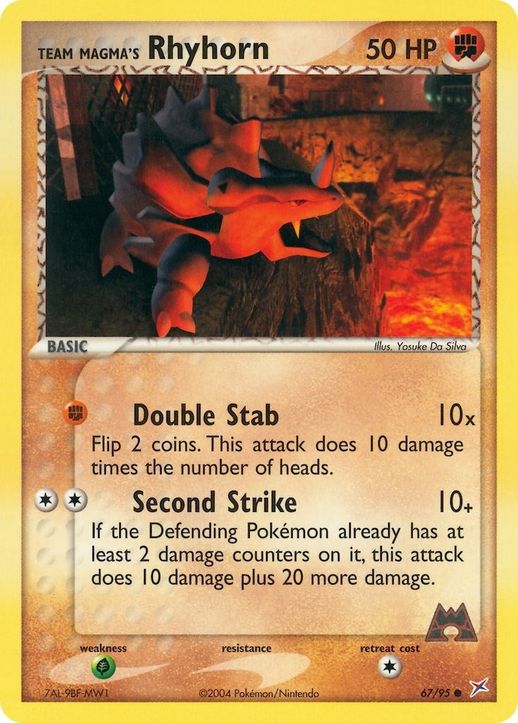 Image for Team Magma's Rhyhorn (67/95) (EX Team Magma vs Team Aqua) (MA) - Pokemon