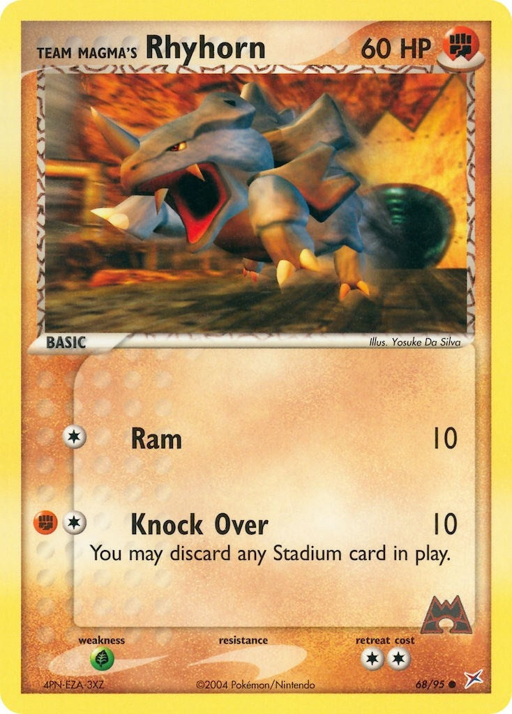 Image for Team Magma's Rhyhorn (68/95) (EX Team Magma vs Team Aqua) (MA) - Pokemon