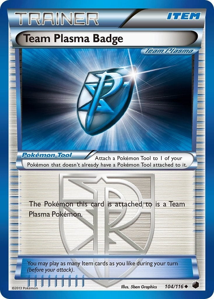 Image for Team Plasma Badge (Team Plasma) (104/116) (Plasma Freeze) (PLF) - Pokemon