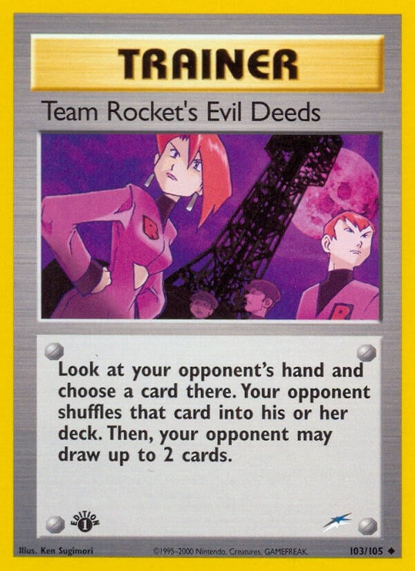 Image for Team Rocket's Evil Deeds (103/105) (Neo Destiny) (N4) - Pokemon