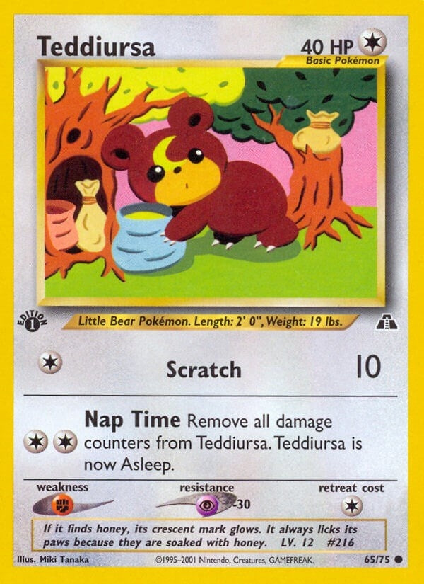 Image for Teddiursa (65/75) (Neo Discovery) (N2) - Pokemon