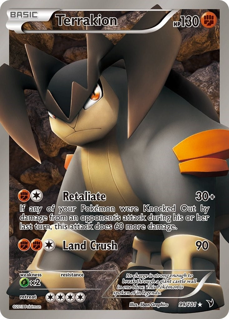 Image for Terrakion (99 Full Art) (99/101) (Noble Victories) (NVI) - Pokemon