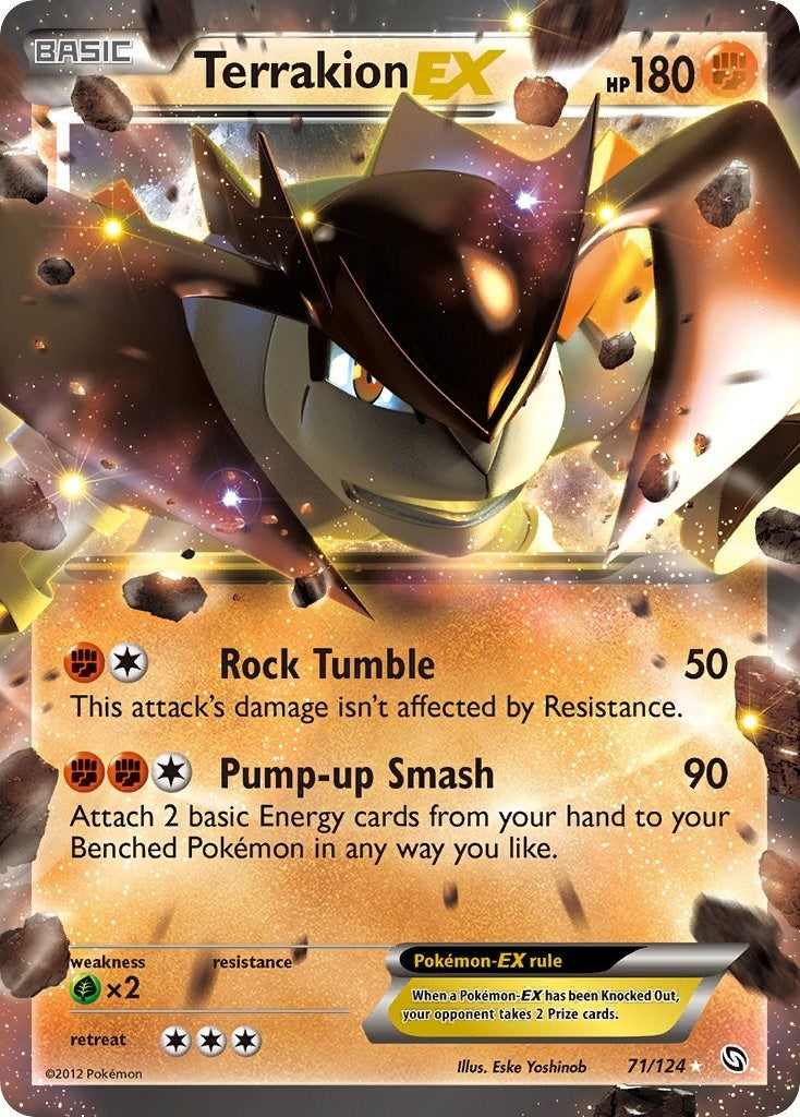 Image for Terrakion EX (71/124) (Dragons Exalted) (DRX) - Pokemon