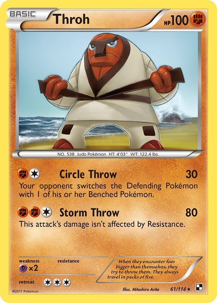 Image for Throh (61/114) (Black and White) (BLW) - Pokemon