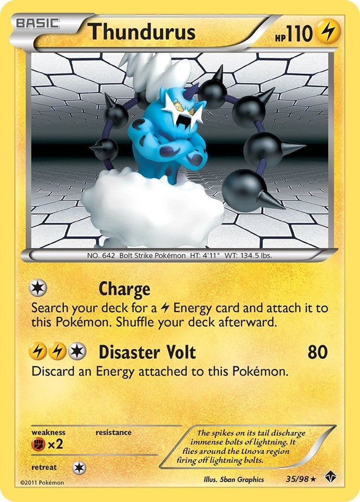 Image for Thundurus (35/98) (Emerging Powers) (EPO) - Pokemon