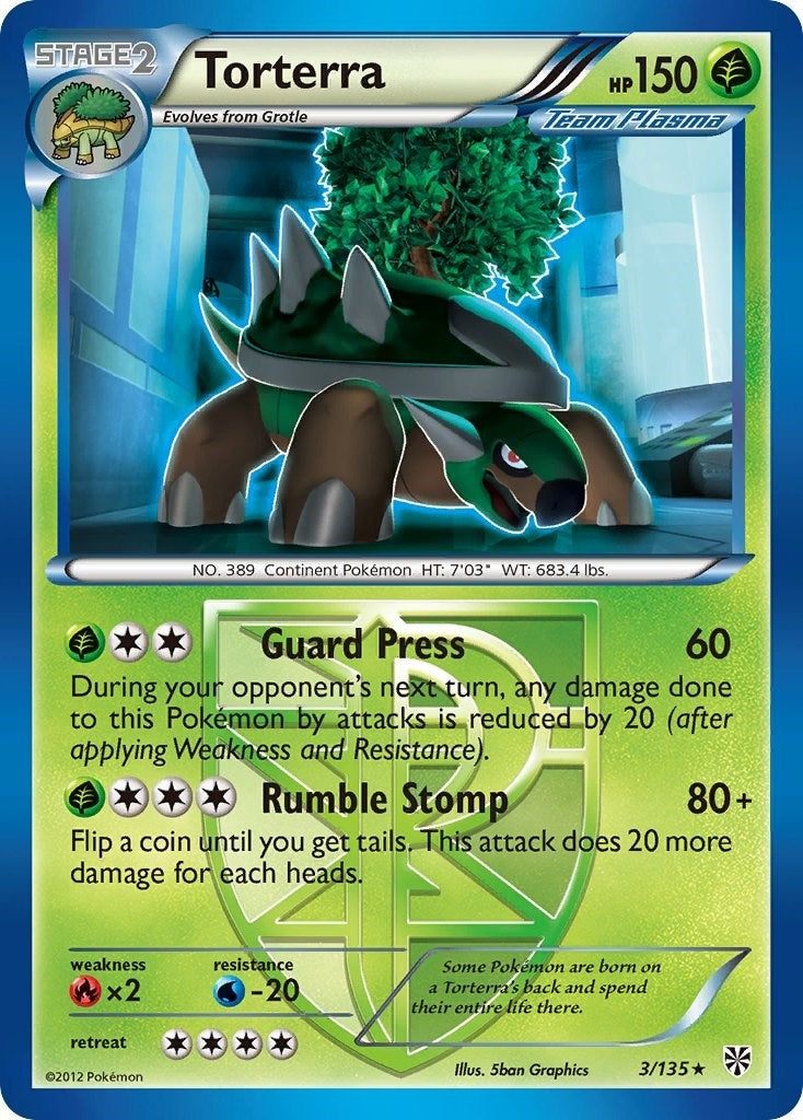 Image for Torterra (Team Plasma) (3/135) (Plasma Storm) (PLS) - Pokemon