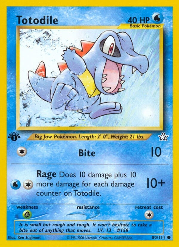 Image for Totodile (80) (080/111) (Neo Genesis) (N1) - Pokemon