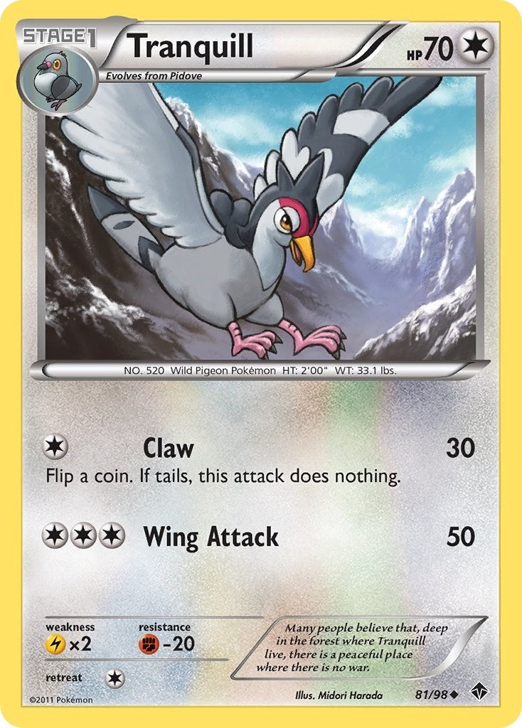 Image for Tranquill (81/98) (Emerging Powers) (EPO) - Pokemon