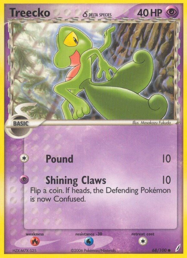 Image for Treecko (Delta Species) (68/100) (EX Crystal Guardians) (CG) - Pokemon